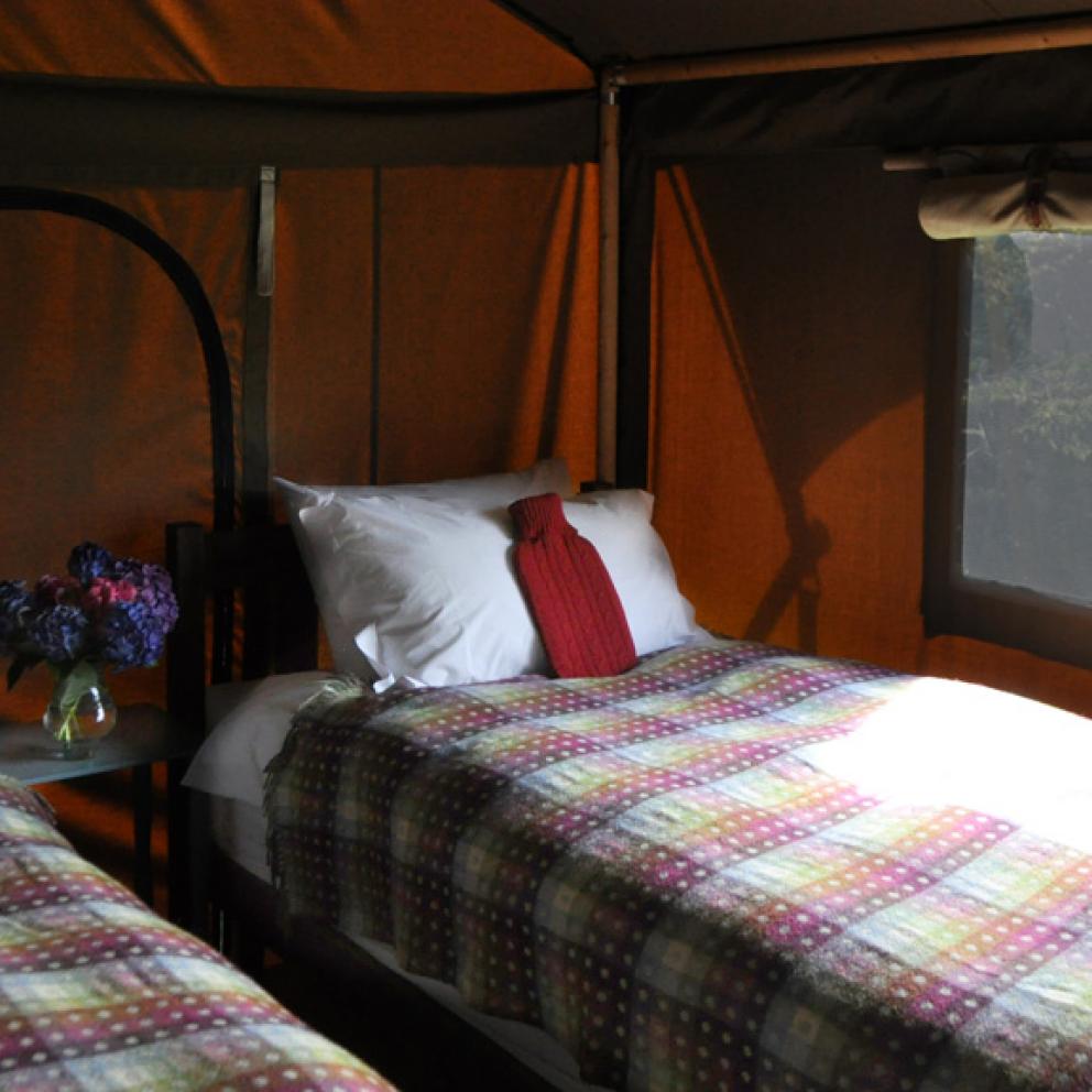 Tented Safari Lodge Bedroom Edale Gathering