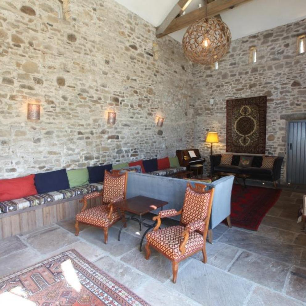 The Shooting Lodge Lounge Area at Edale Gathering