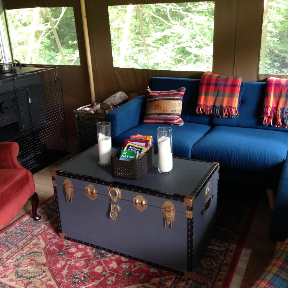 Tented Safari Lodge Lounge The Peak District