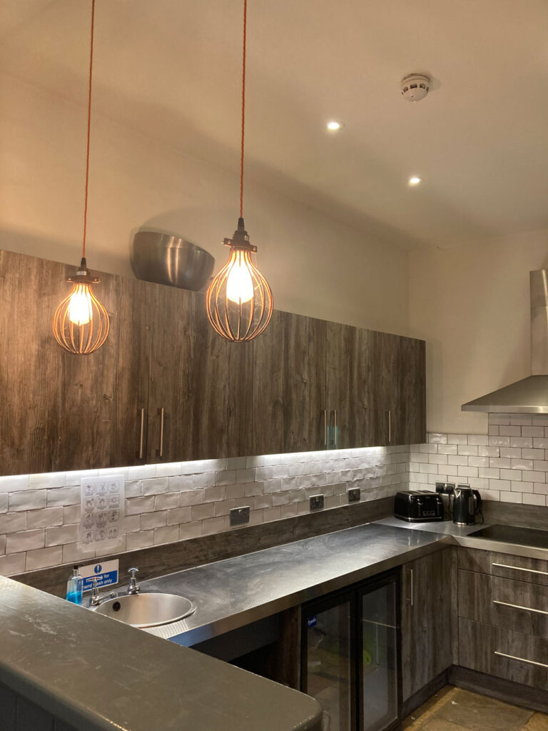 The Back Lodge holiday let kitchen, the Gathering Edale
