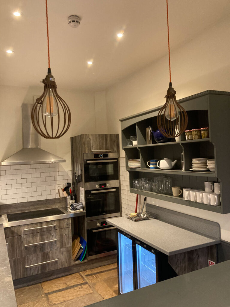 The Back Lodge holiday let kitchen, the Gathering Edale