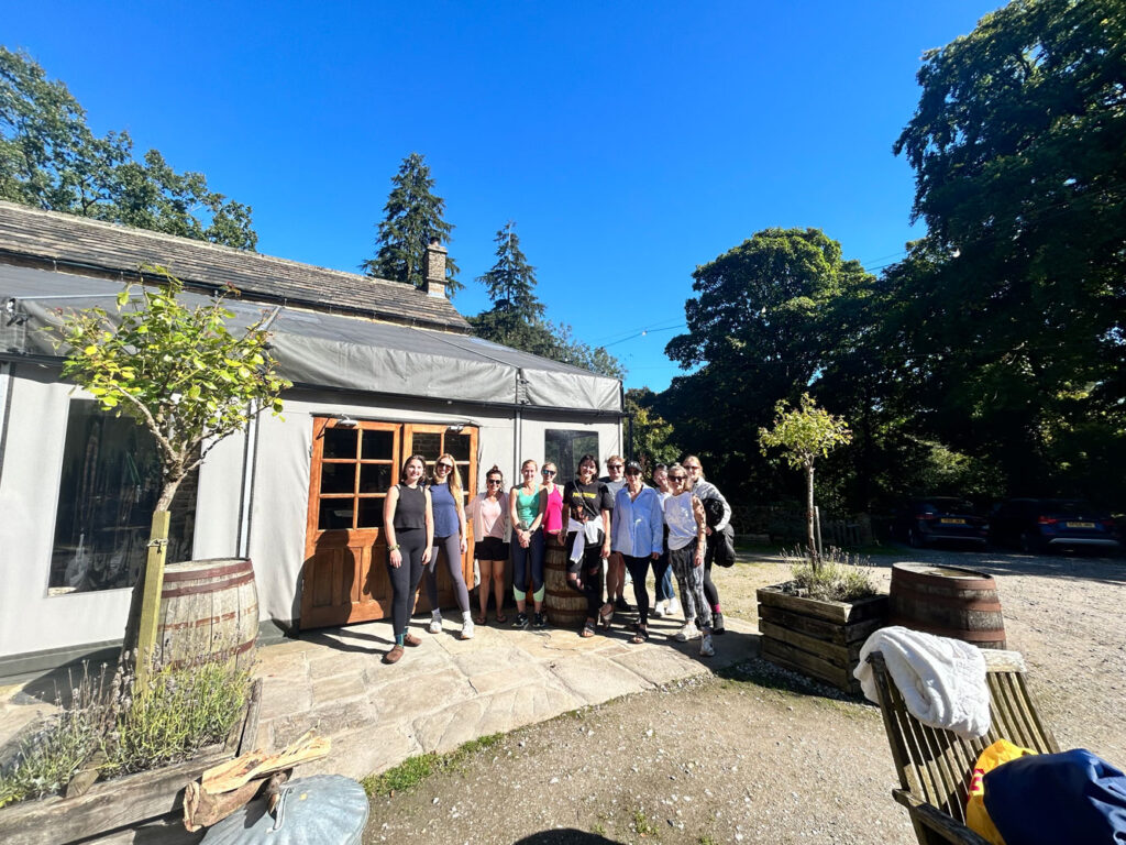 Mel Grunshaw yoga retreat at Edale Gathering